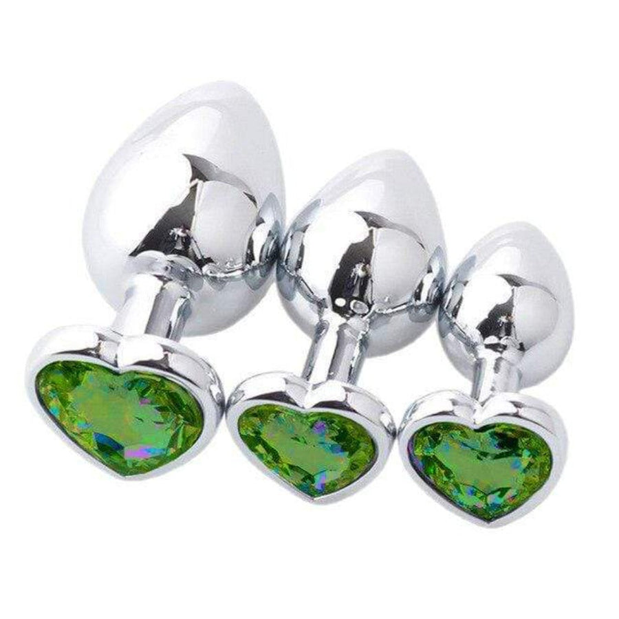 Luxurious Heart-Shaped 3-Piece Anal Training Kit BDSM, gallery view 13