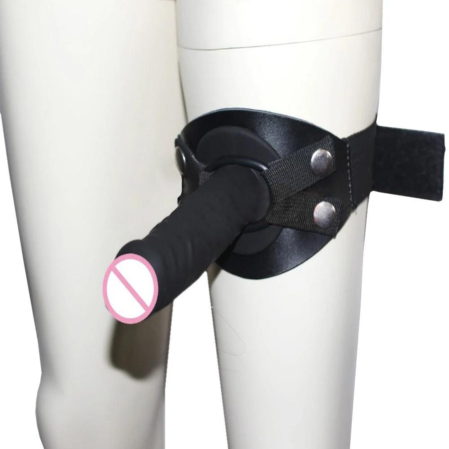 Black Thigh Strap On, gallery view 5