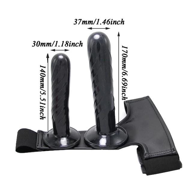 Double Ended Strap On Black, gallery view 2
