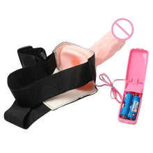 Lade das Bild in den Galerie-Viewer, Pegging Hollow Vibrating Strap On 7 Zoll
