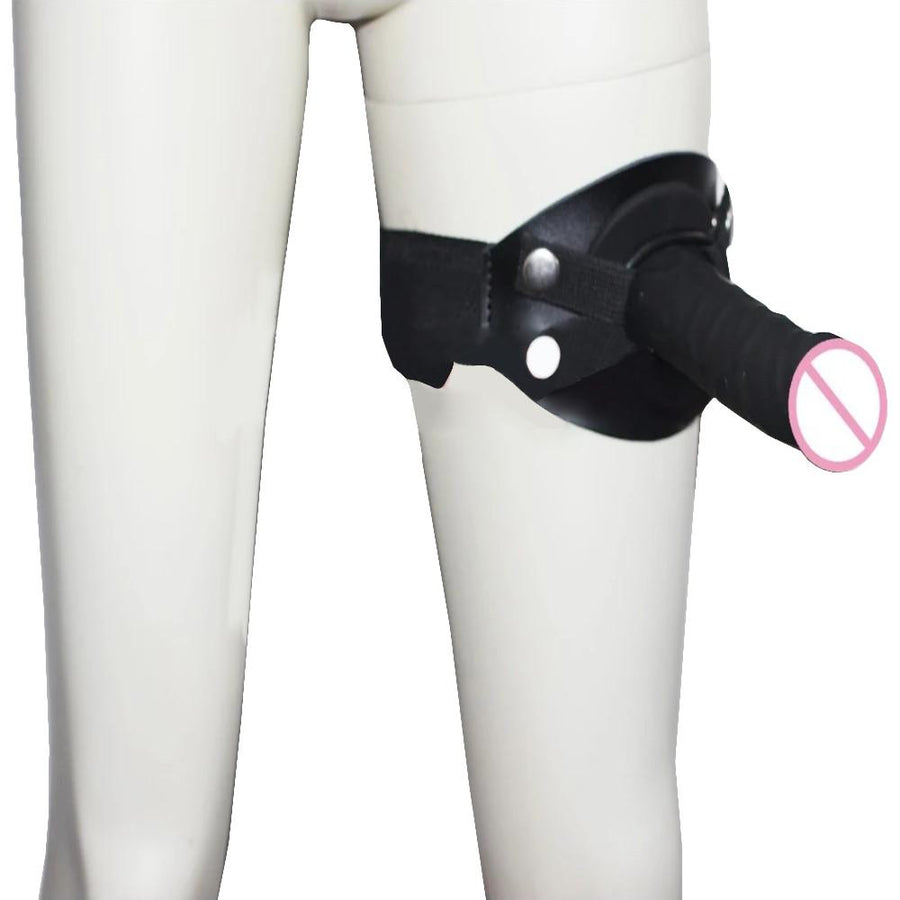 Black Thigh Strap On, gallery view 4