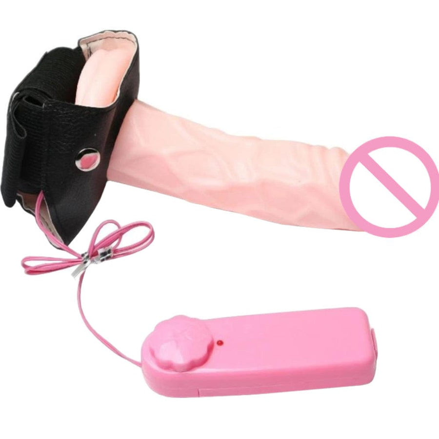 Pegging Hollow Vibrating Strap On 7-Inch, gallery view 3