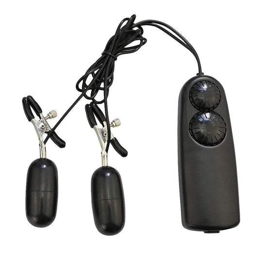 BDSM Sensation Overload Vibrating Nipple Clamps product view