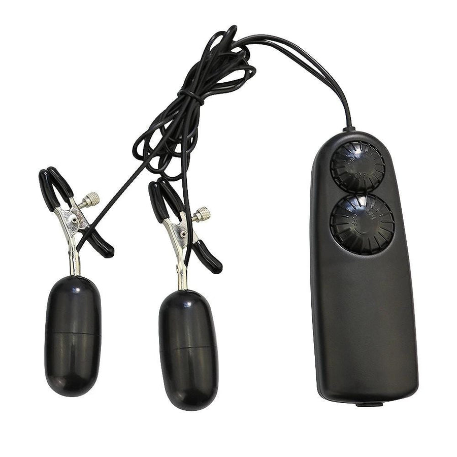 BDSM Sensation Overload Vibrating Nipple Clamps product view