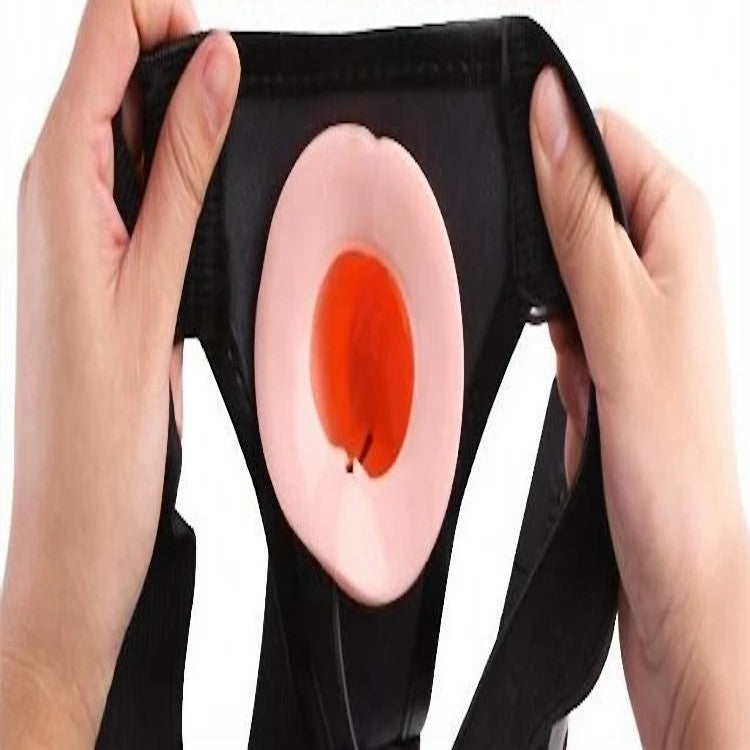 Realistic Hollow Strap On Vibrator, gallery view 5