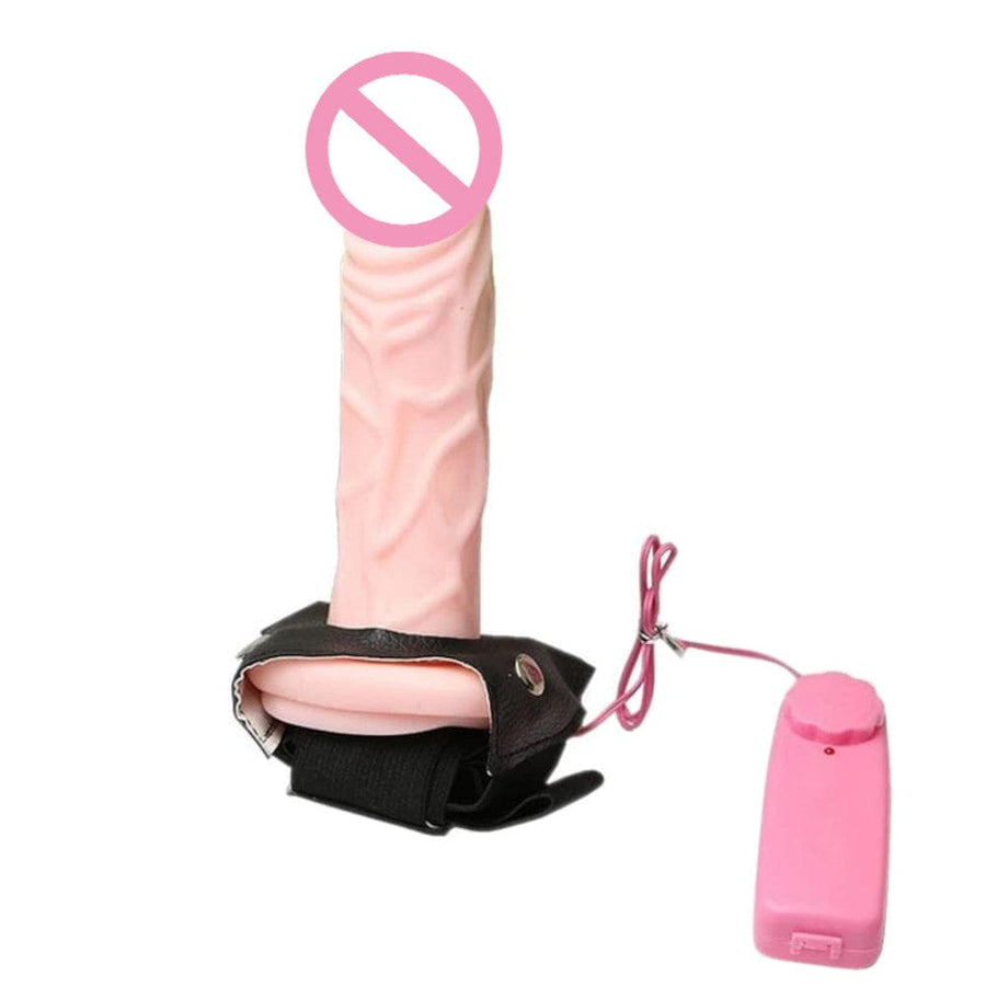 Pegging Hollow Vibrating Strap On 7-Inch, gallery view 4