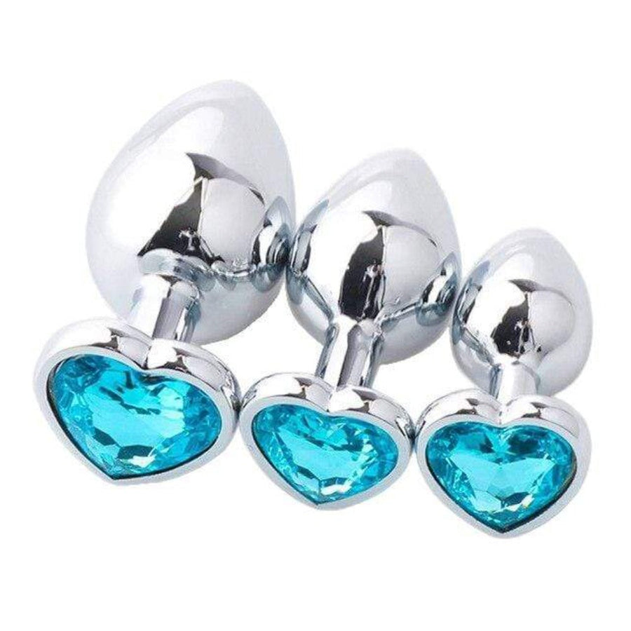 Luxurious Heart-Shaped 3-Piece Anal Training Kit BDSM, gallery view 7