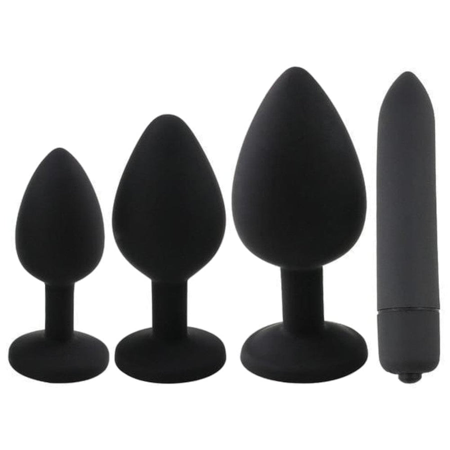 Anal Masturbation Butt Plug Kit 4pcs BDSM, gallery view 4