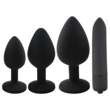 Load image into Gallery viewer, Anal Masturbation Butt Plug Kit 4pcs BDSM
