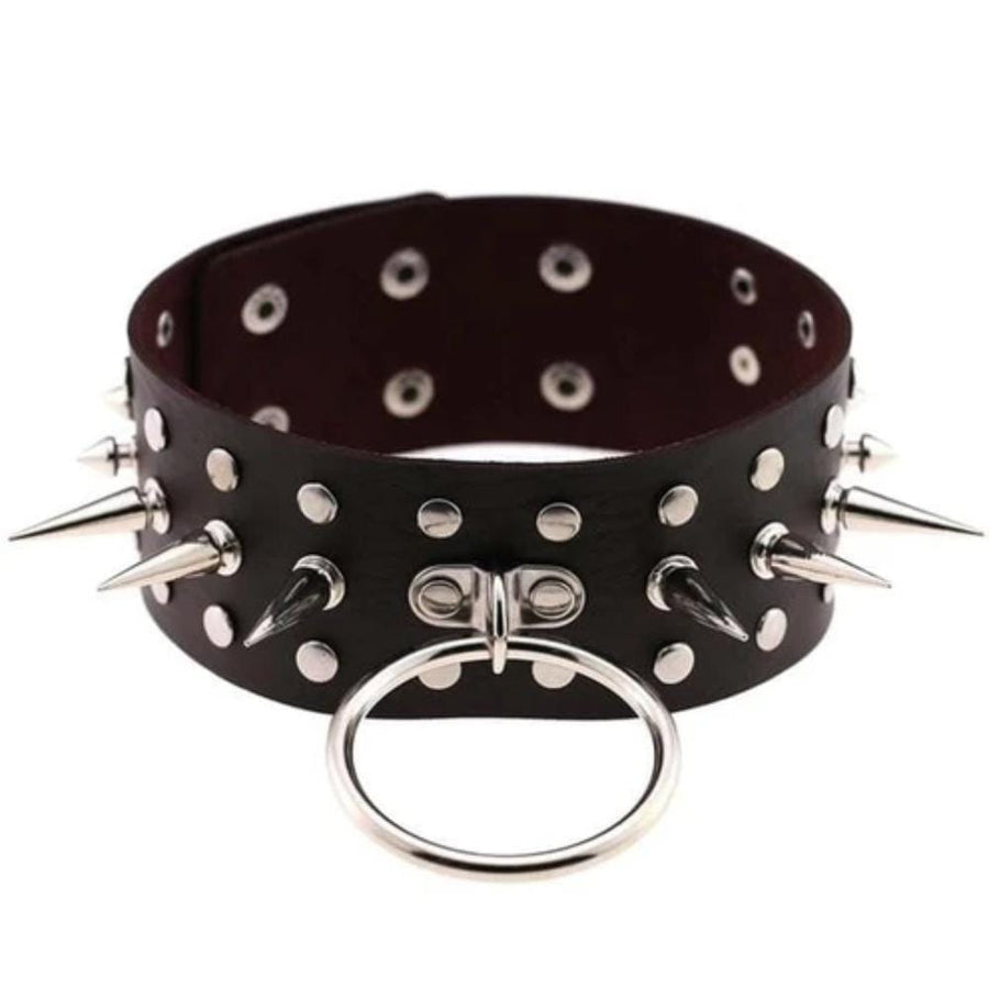 Spiked Bondage Submissive Collar, gallery view 17