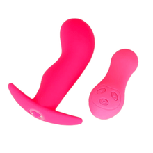 Charger l&#39;image dans la galerie, Plug anal vibrant en silicone télécommandé BDSM
