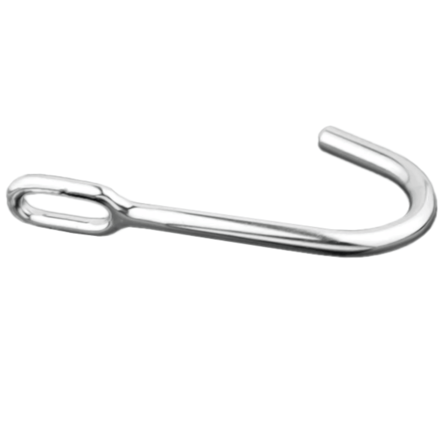 9.84 Inches LongPlain J-Contoured Anal Hook, gallery view 2