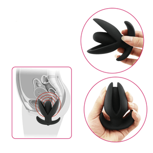 Analplug mit Vibration Blooming Flower mit 10 Geschwindigkeiten