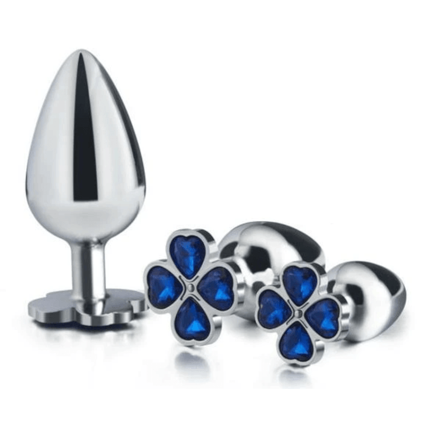 Random Four Leaf Clover Jeweled Butt Plug BDSM product view