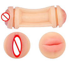 Load image into Gallery viewer, Double Hole Male Oral Simulator BDSM
