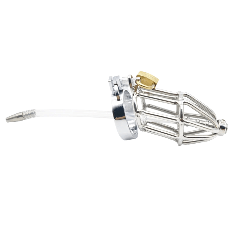 Melanie Metal Chastity Device 2.95 inches long, gallery view 4