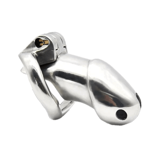 Valerie Metal Chastity Device 3.35 inches and 3.54 inches long product view