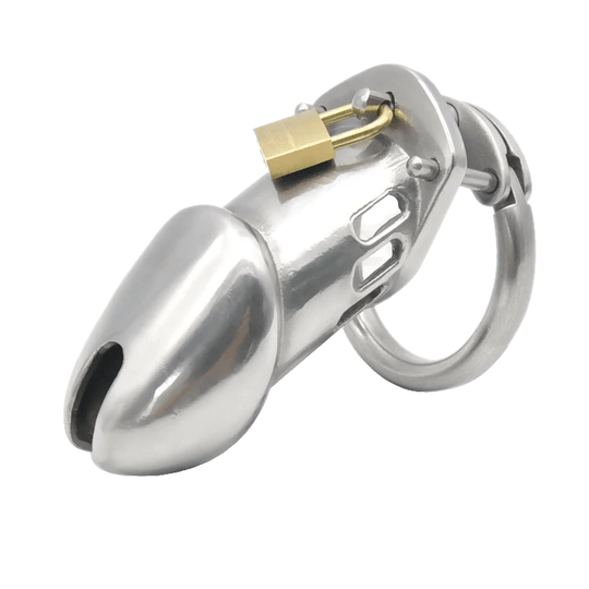 Daisy Metal Chastity Device 3.74 inches long product view