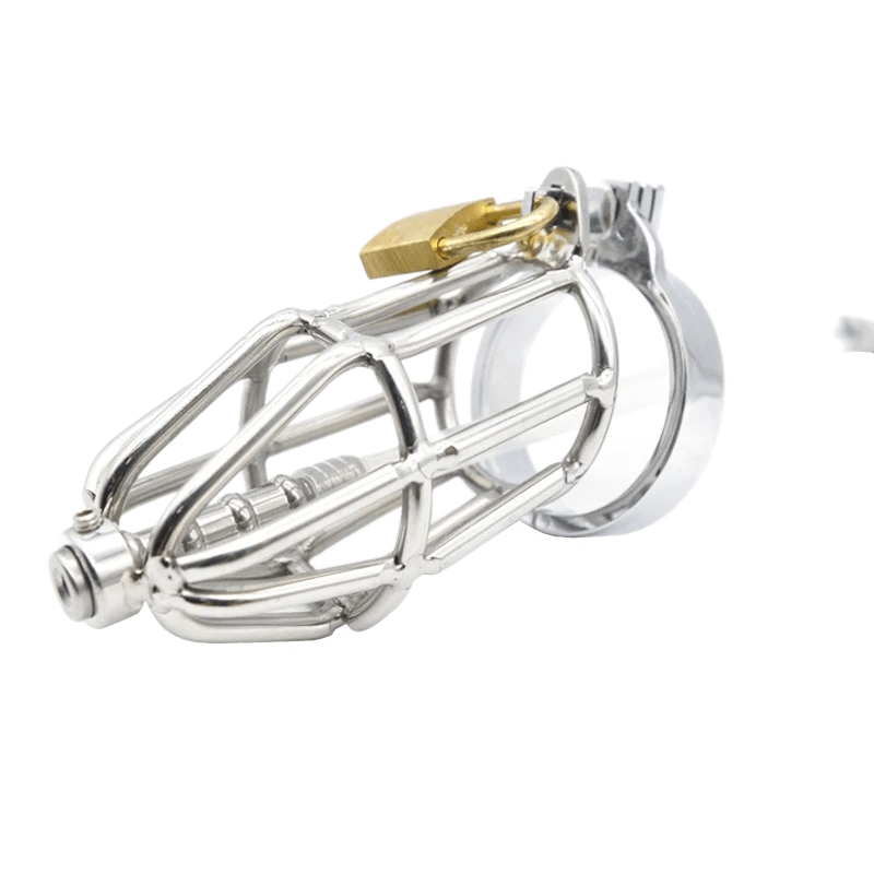 Melanie Metal Chastity Device 2.95 inches long, gallery view 3