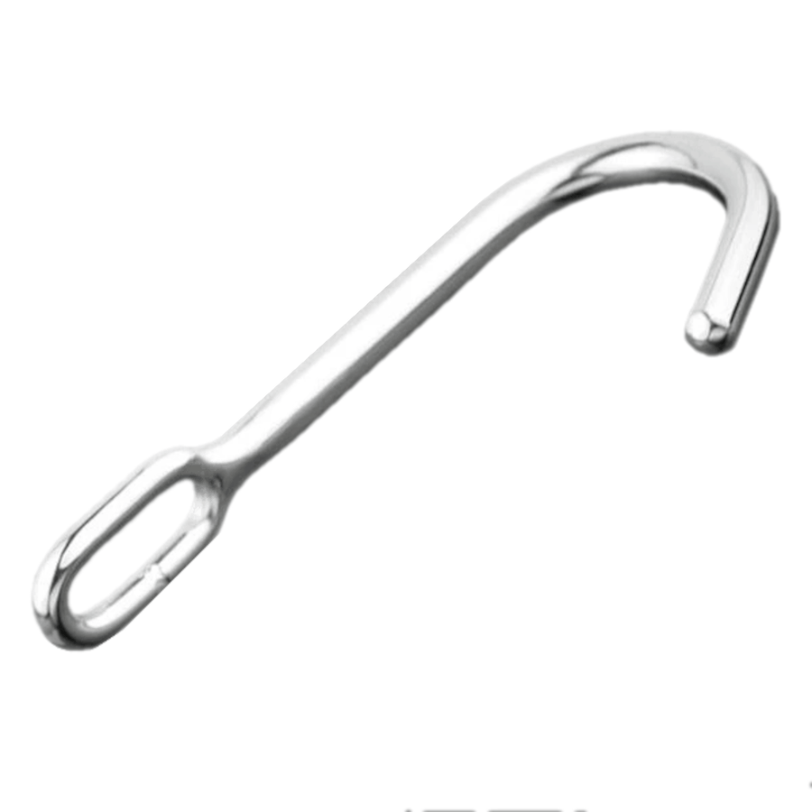 9.84 Inches LongPlain J-Contoured Anal Hook, gallery view 3