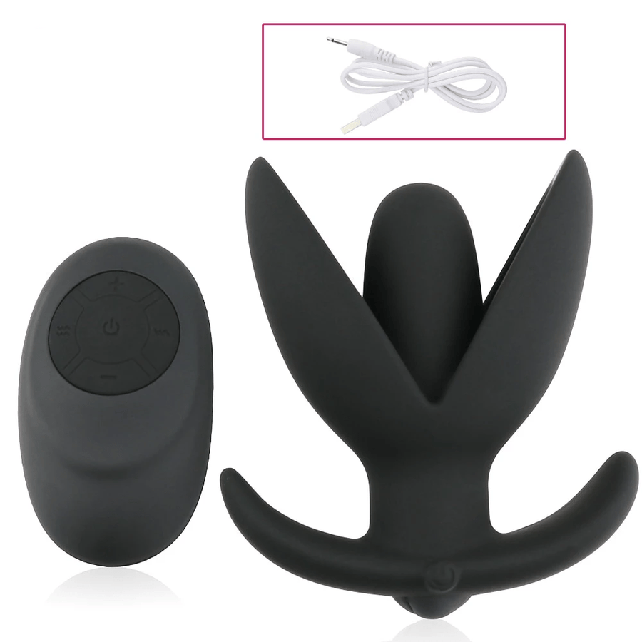 Blooming Flower 10-Speed Vibrating Butt Plug, gallery view 6