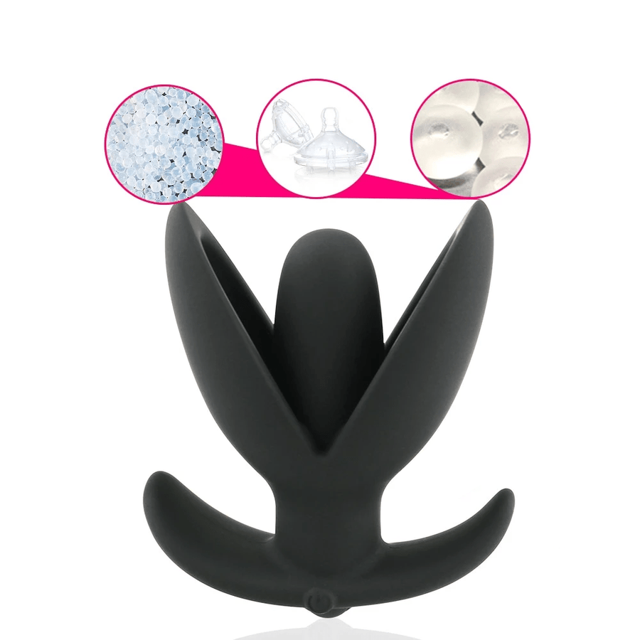 Blooming Flower 10-Speed Vibrating Butt Plug, gallery view 4