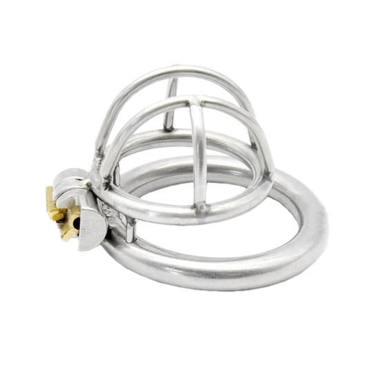 Valentina Male Chastity Device 1.10 inches, 1.58 inches, and 2.04 inches long product view