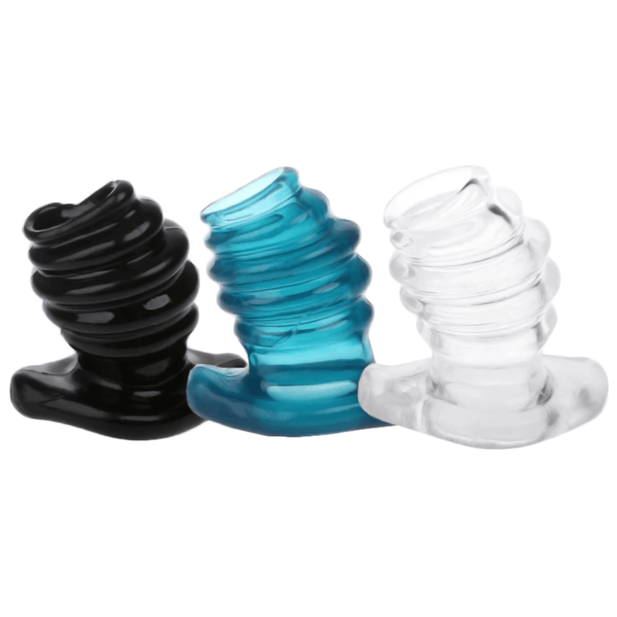 Rippled Tunnel Butt Plug 3.66 Inches Long BDSM, gallery view 2