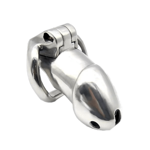 Valerie Metal Chastity Device 3.35 inches and 3.54 inches long, gallery view 4