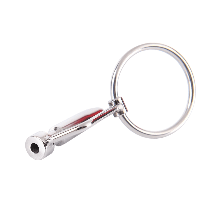Hollow Steel Urethral Dilator With Cock Ring, gallery view 10