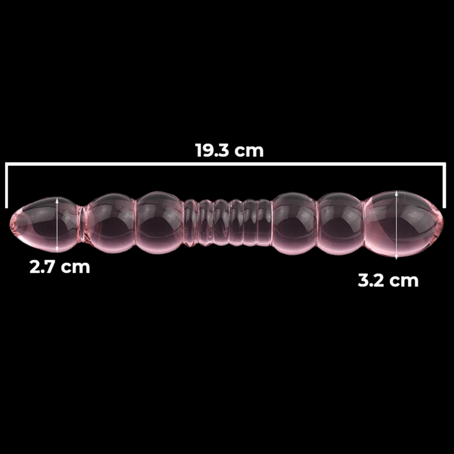 Delight and Mesmerize Pink Double Headed Dildo BDSM, gallery view 3