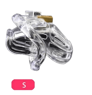 Emily Chastity Device 2.83 inches and 3.46 inches long, gallery view 2