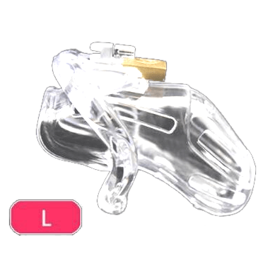 Emily Chastity Device 2.83 inches and 3.46 inches long, gallery view 3