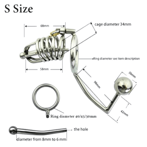 Chastity Butt Plug 2.68 inches and 4.25 inches long