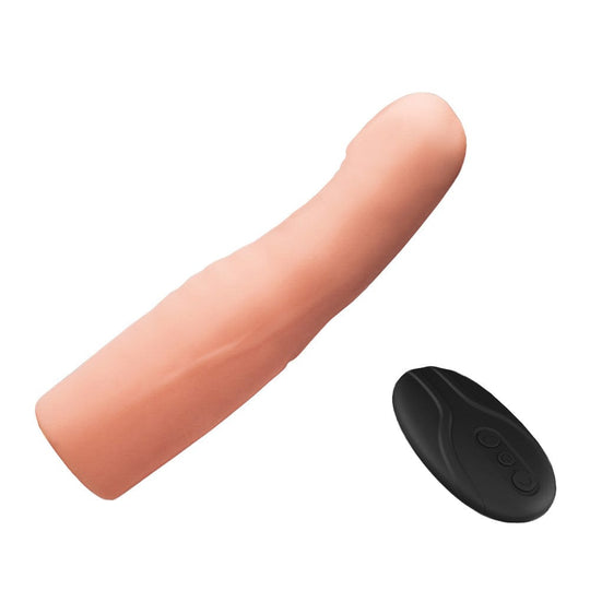 Remote-Controlled Vibrating Penis Sleeve BDSM product view