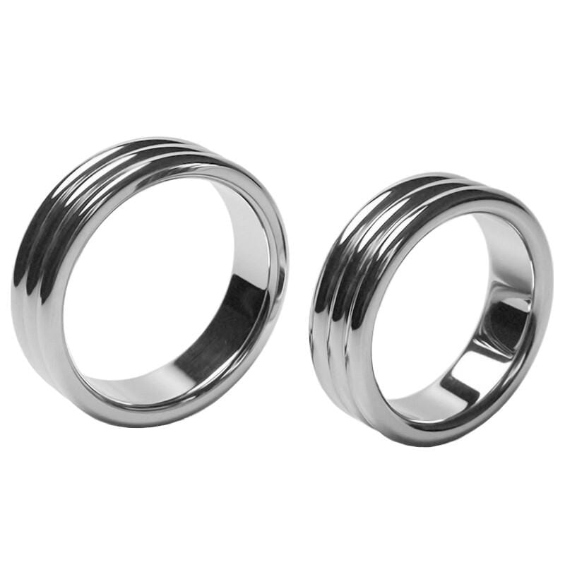 Triple-Layered Bondage Stainless Cock Ring BDSM product view