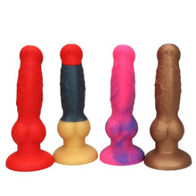 Lade das Bild in den Galerie-Viewer, Hundeknoten-Dildo zum Umschnallen, wasserdicht
