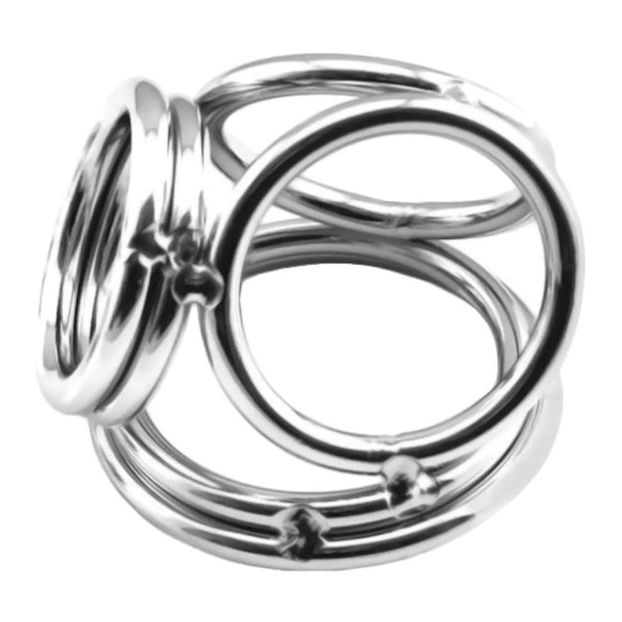 Bondage Stretcher Metal Cock and Ball Ring BDSM, gallery view 2