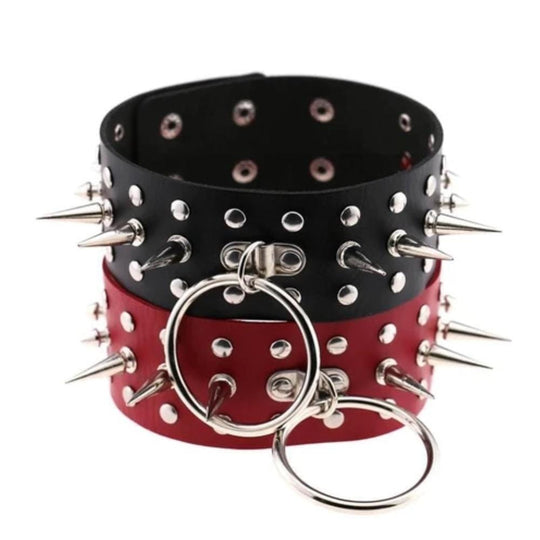 Spiked Bondage Submissive Collar product view