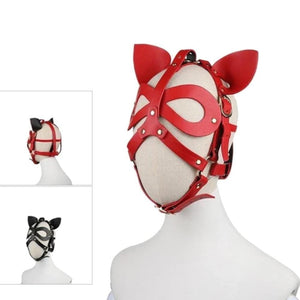 Masque de bondage BDSM pour esclave excité