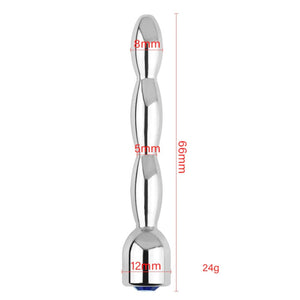 Bouchon de sperme avec bijou Sonde urétrale BDSM