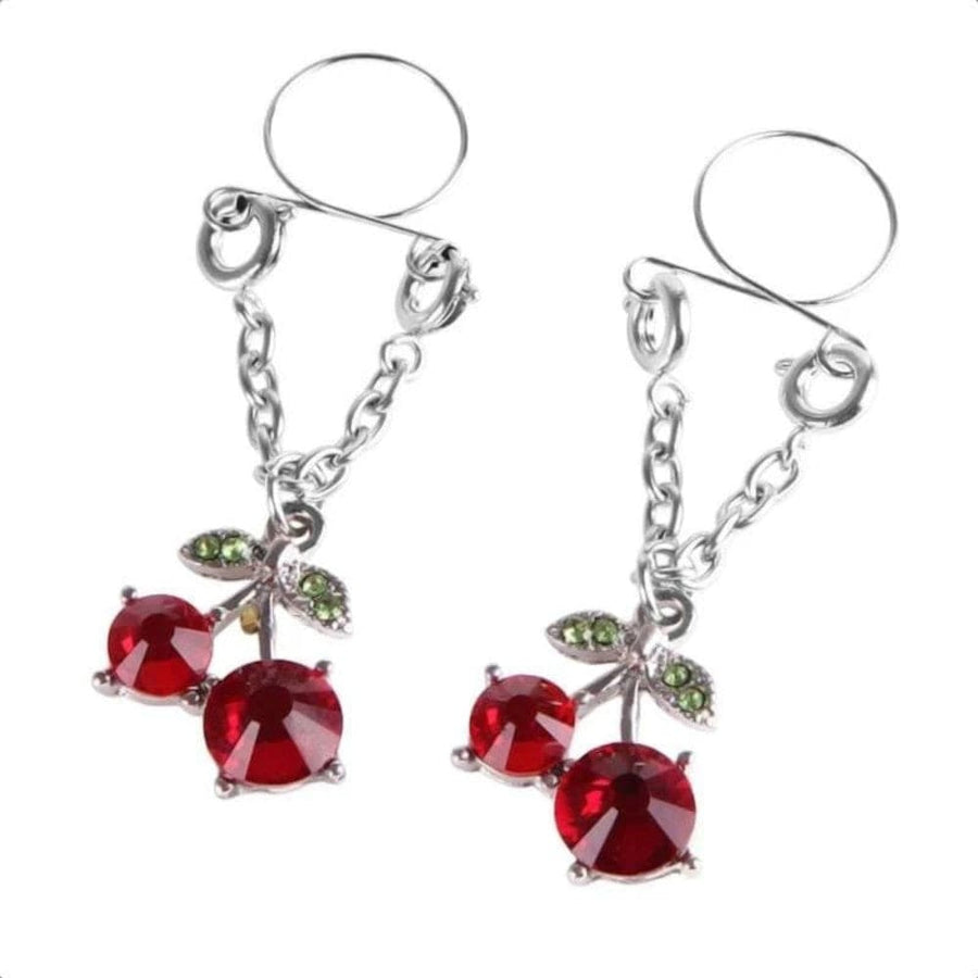 BDSM Luxury Jeweled Nipple Clamps product view