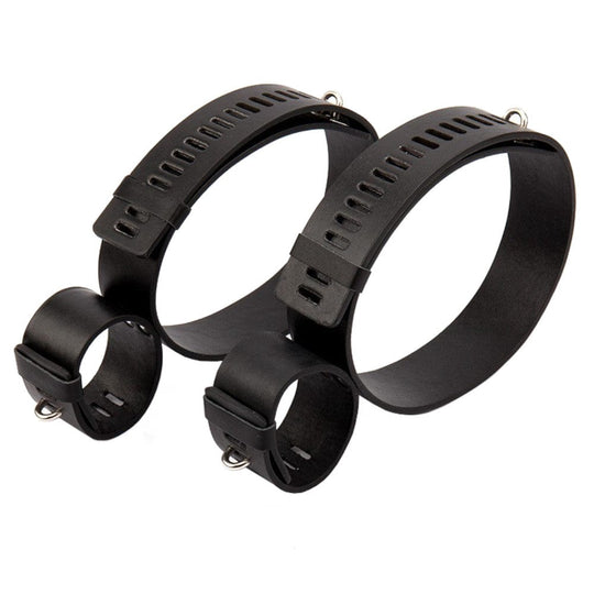 Adjustable Leather Thigh Cuffs BDSM product view