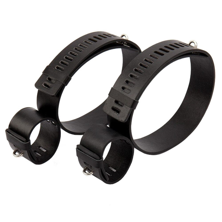 Adjustable Leather Thigh Cuffs BDSM product view