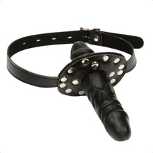 Load image into Gallery viewer, Sadistic Mouth Restraint Chin Strap Dildo BDSM
