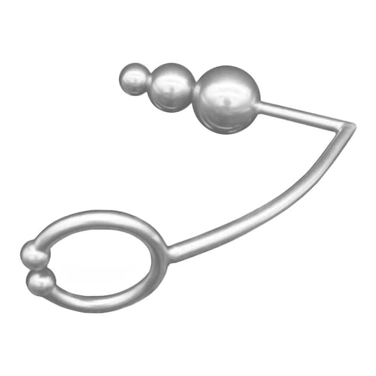 Beaded Intruder Cock Ring Anal Toy BDSM product view