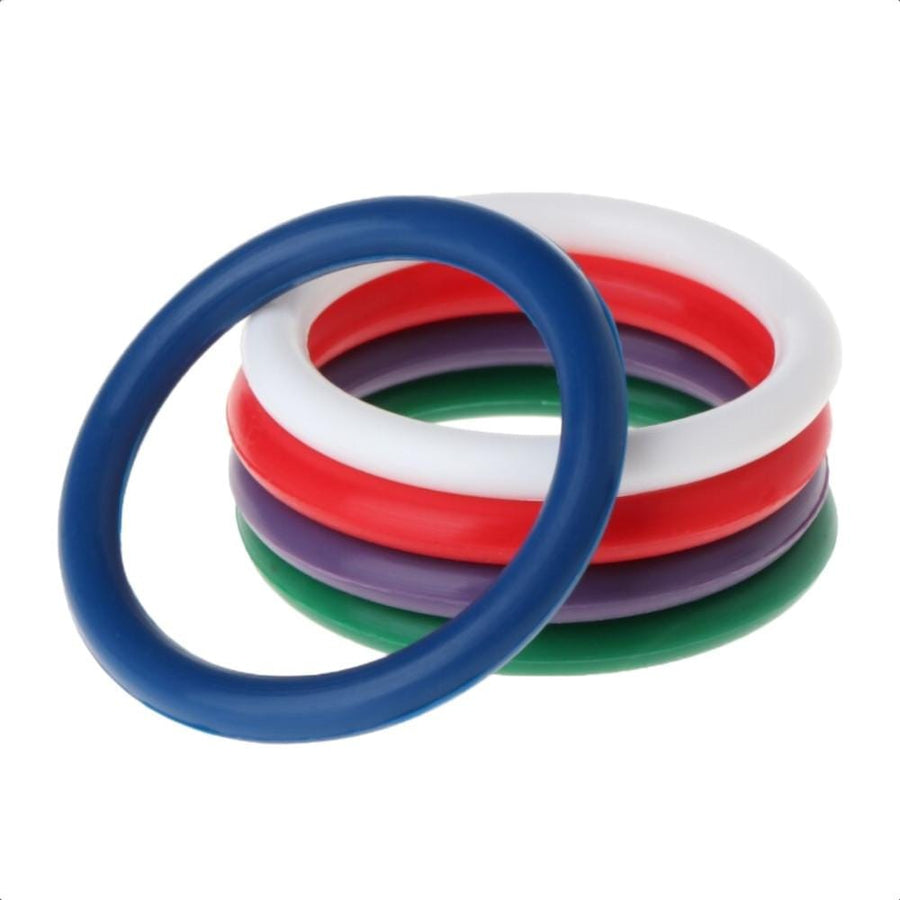 Rainbow 5-in-1 Silicone Cock Ring Set BDSM, gallery view 3