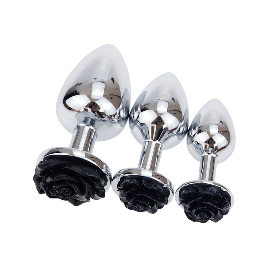 Black Rose Butt Plug Kit product view