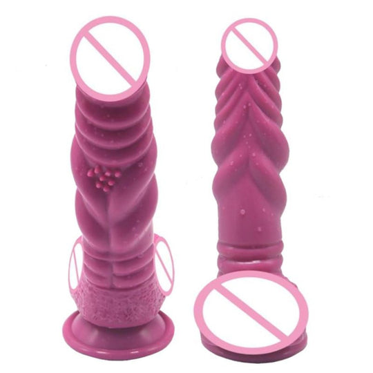 8 Inch Winding Ribbed Stimulator Knot Dildo product view