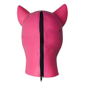 Masque de cochon en latex fétichiste animal BDSM